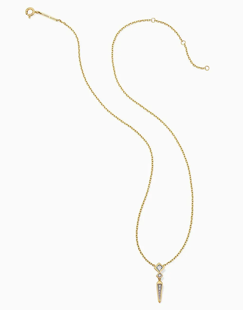 0.2 ct Lab Grown Diamond Michelle Small Spike Pendant Necklace