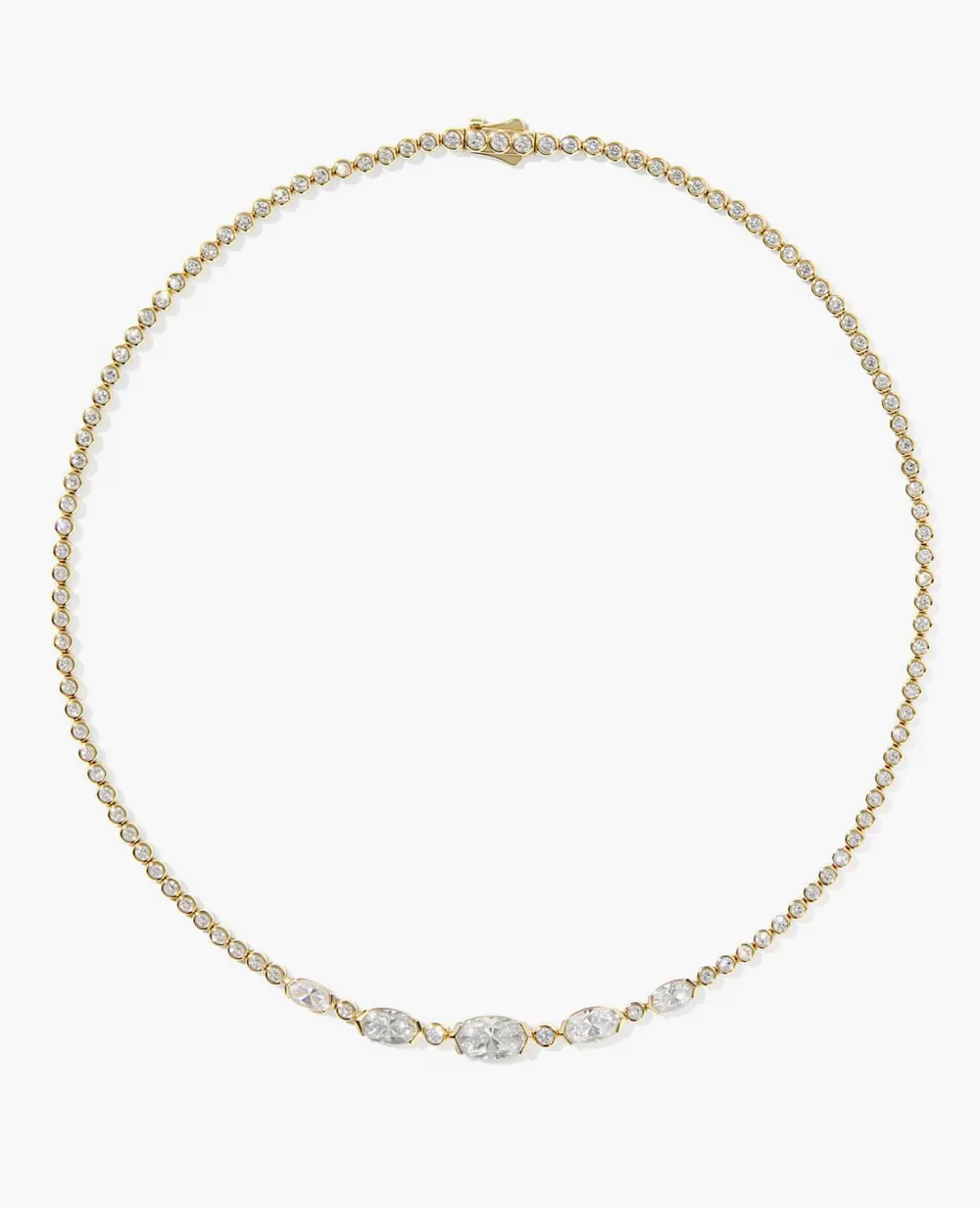 Lab Grown Diamond Custom Elisa Tennis Necklace