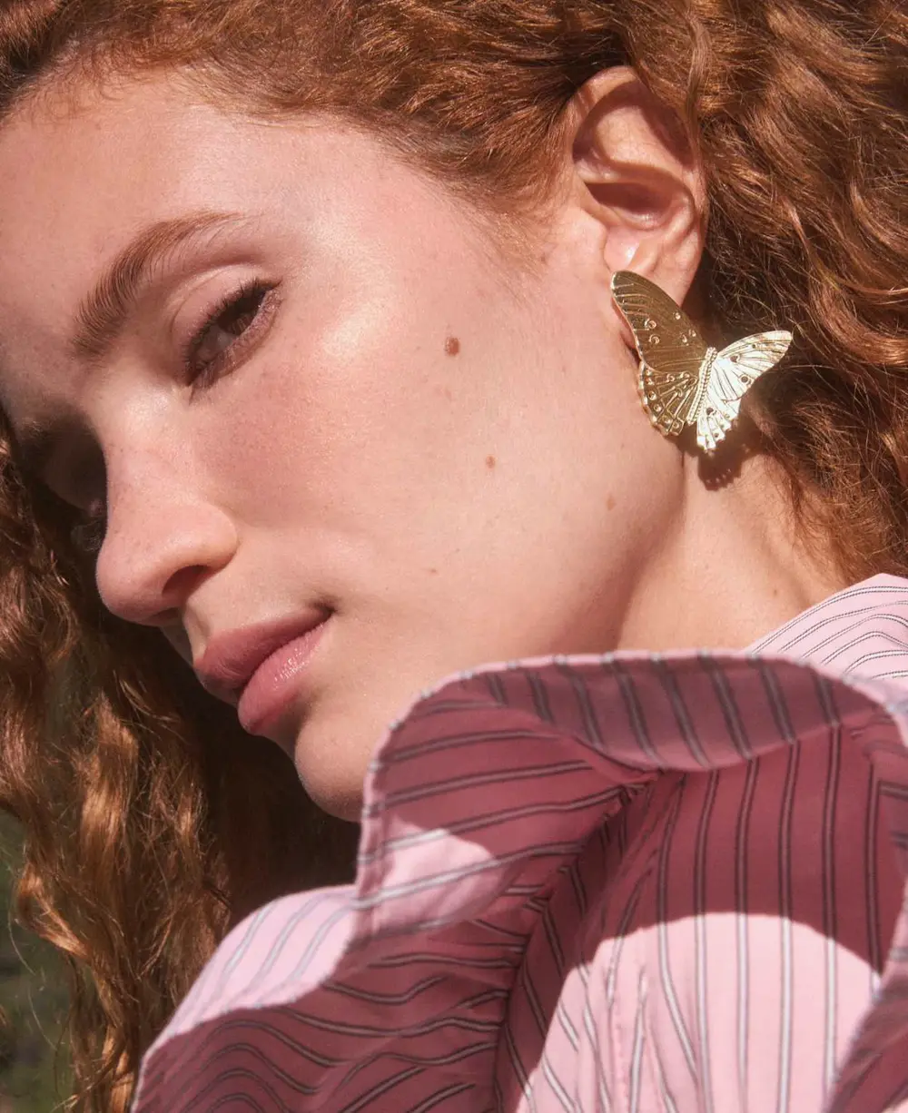 Cailey ButterflyStatementStud Earrings