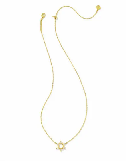 Star of David Crystal Short Pendant Necklace