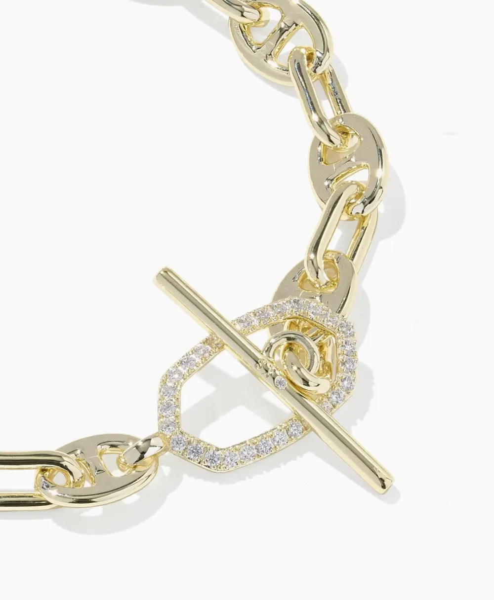 Elisa Toggle Link and Chain Bracelet