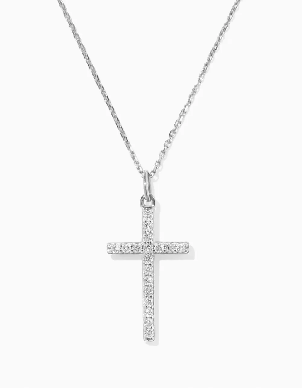 0.26 ct Lab Grown Diamond Cross Pendant Necklace