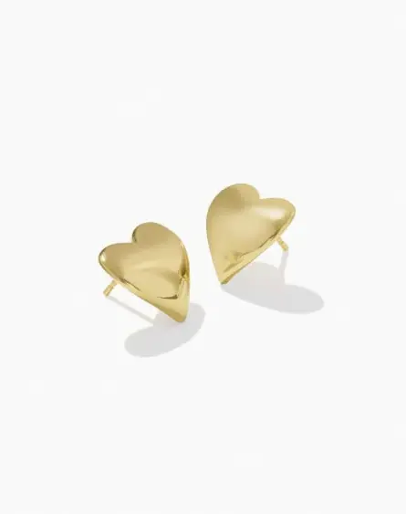 Jasmine Heart Stud Earrings