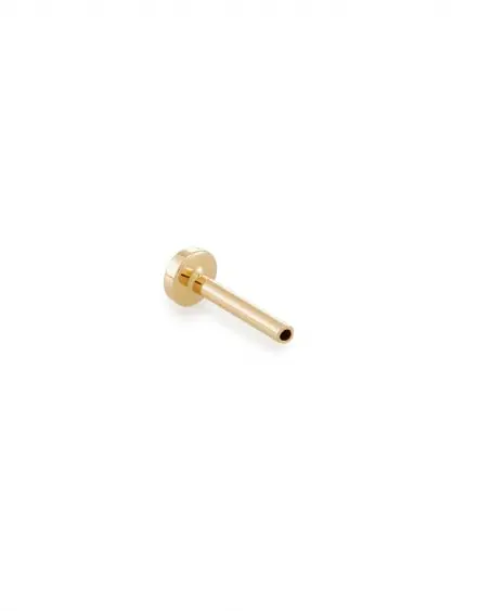 6.5mm Single Stud Earring Push Back in 14k Yellow Gold