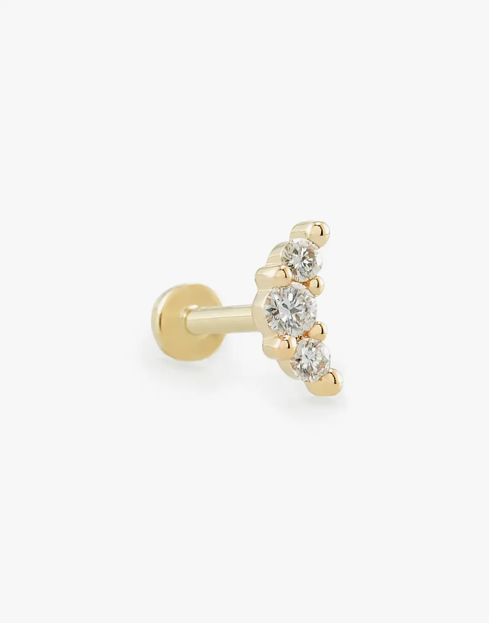 Orion Mini 14k Yellow Gold Single Stud Earring