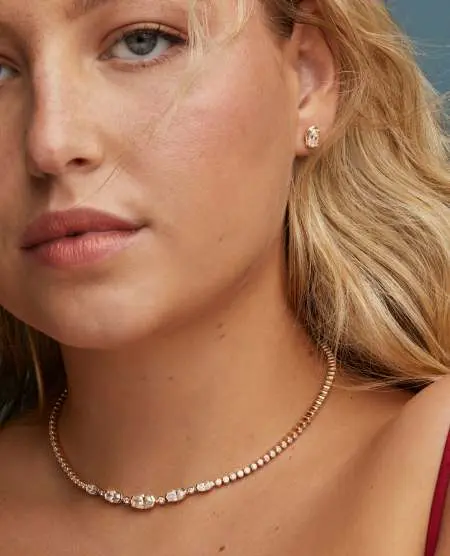 Lab Grown Diamond Custom Elisa Tennis Necklace