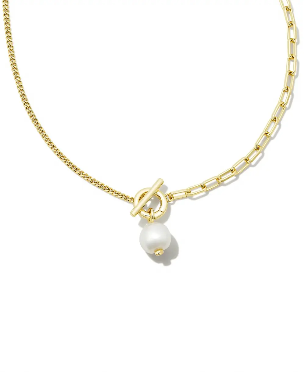 Leighton Convertible Pearl Chain Necklace
