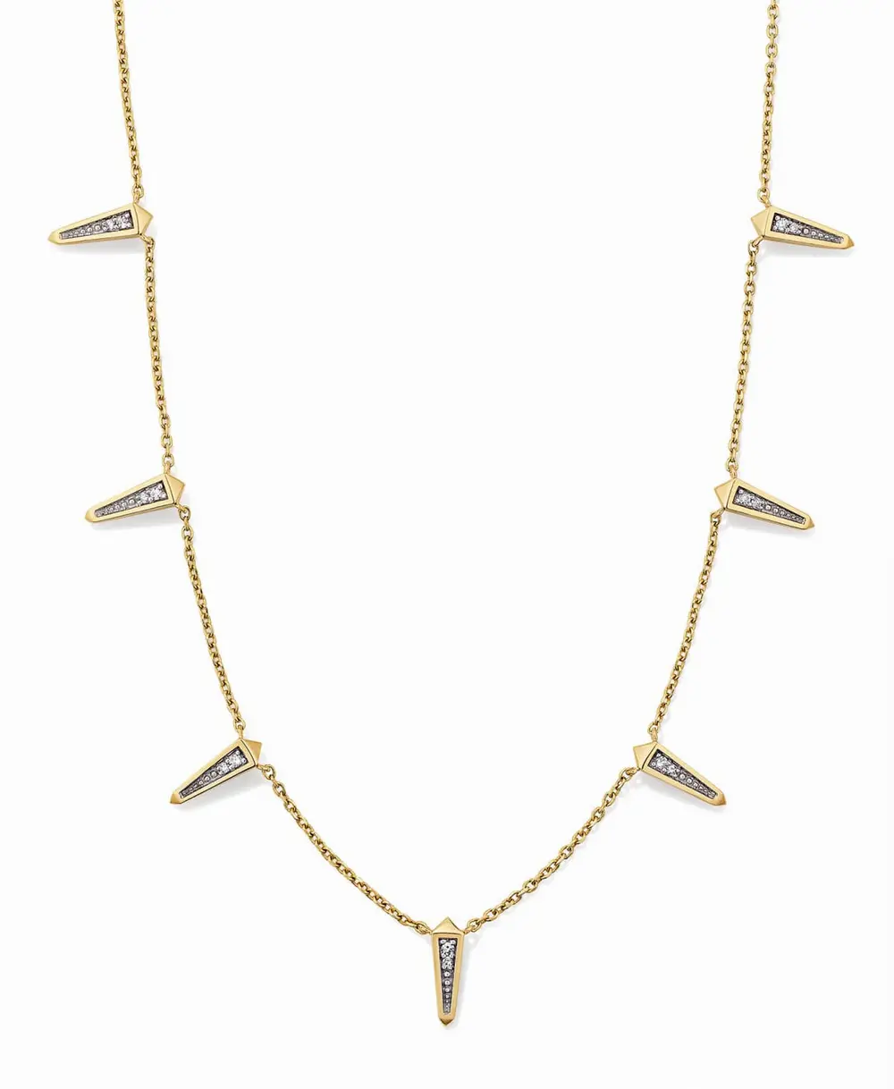 Small Spike Strand Necklace