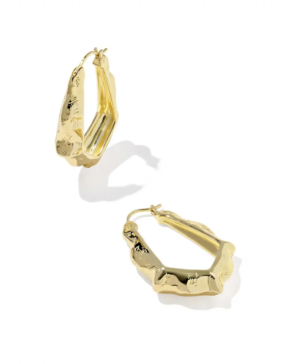 Adriana Scallop Frame Hoop Earrings