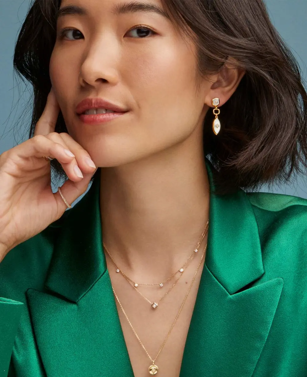 Reversible Davie Short Pendant Necklace