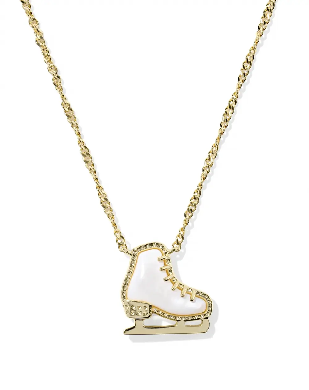 Ice Skate Short Pendant Necklace