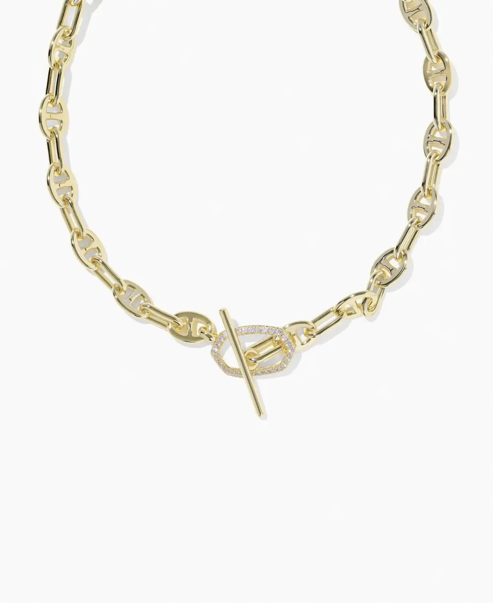 Elisa Toggle Link and Chain Necklace