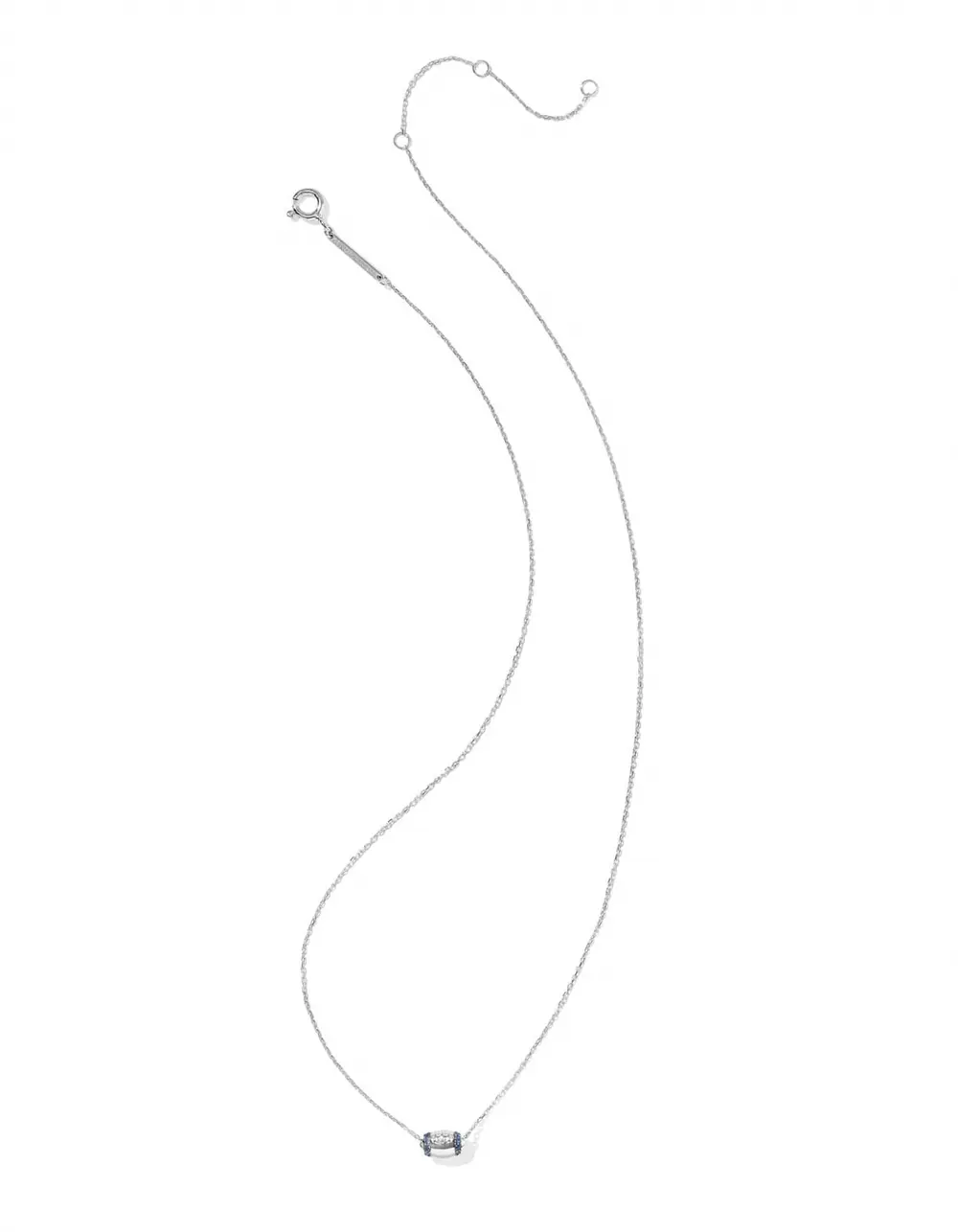 Tiny Football Pendant Necklace