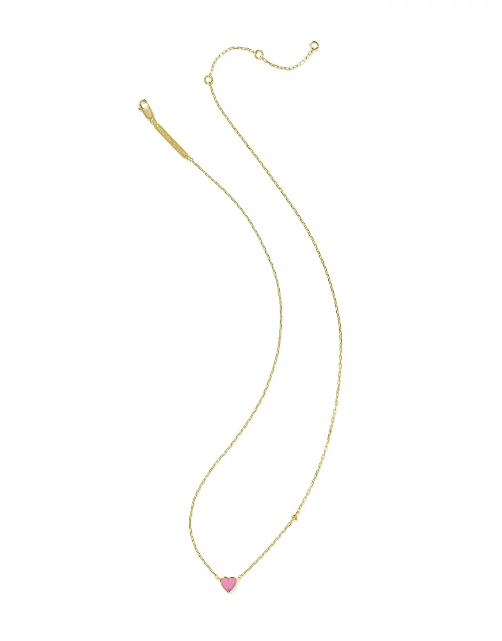 Enamel Heart Pendant Necklace