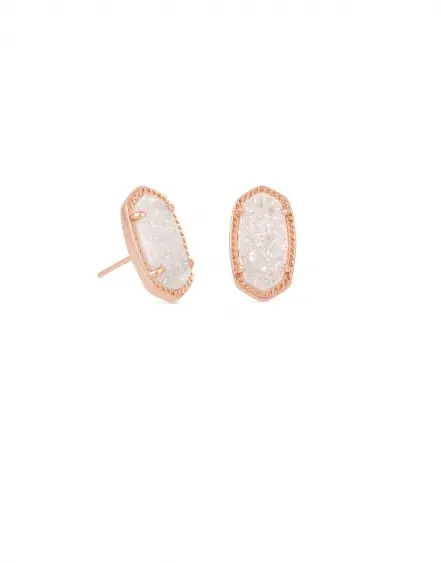 Ellie Stud Earrings in Rose Gold
