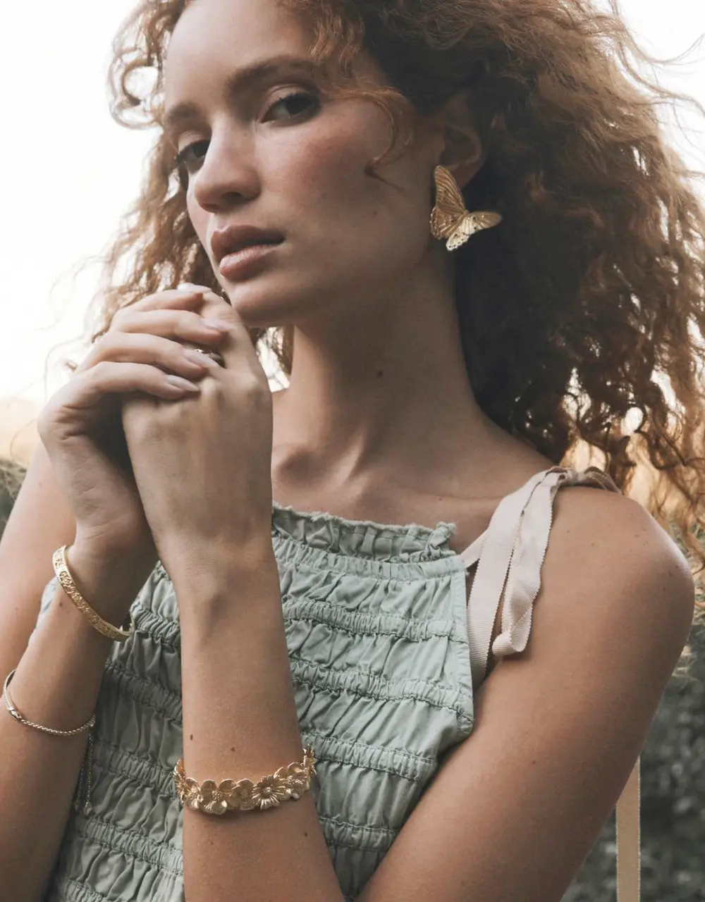 Cailey Flower Cuff Bracelet