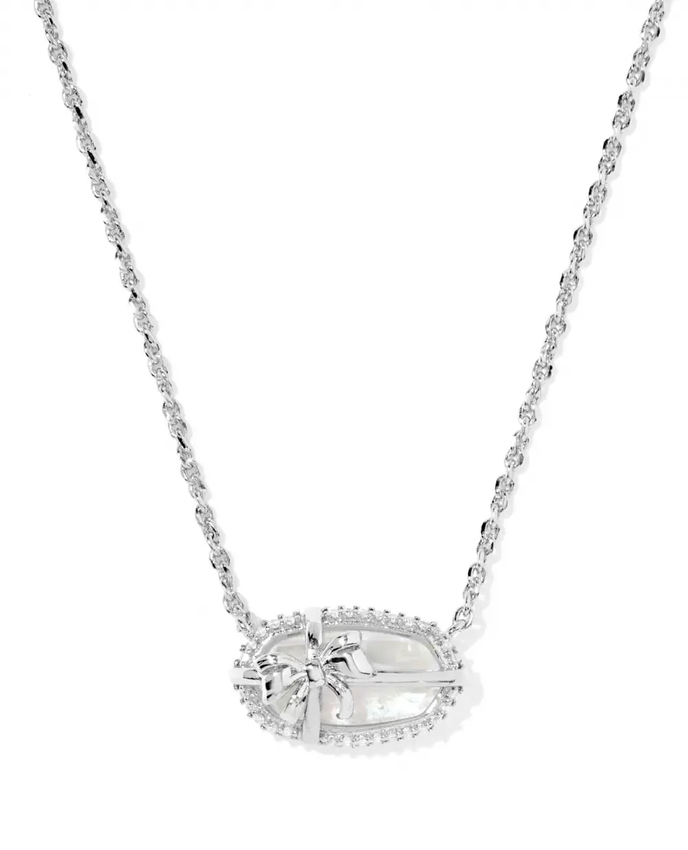 Elisa Bow Short Pendant Necklace