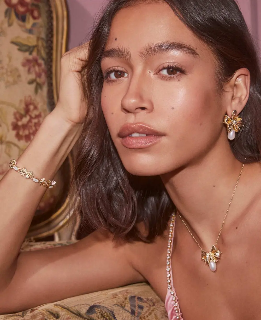 Kendra Scott x LoveShackFancy Bow Delicate Chain Bracelet