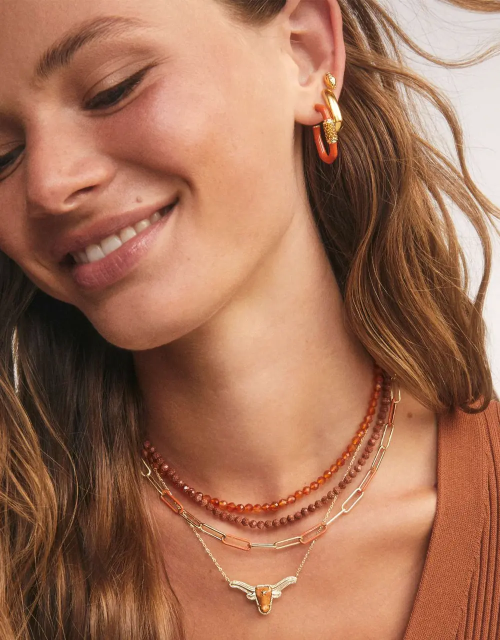 Longhorn Short Pendant Necklace