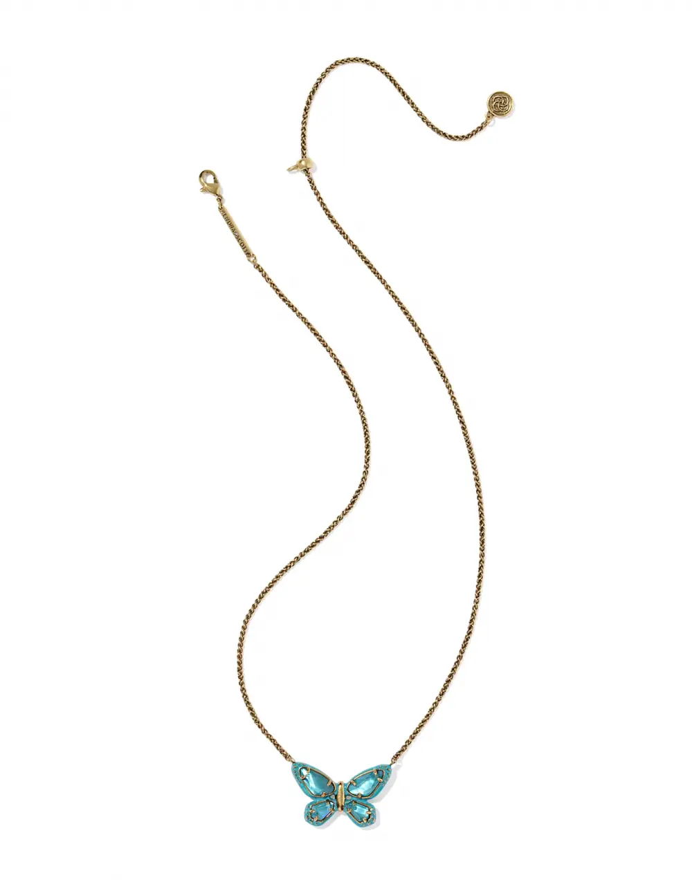 Dolly Parton x Kendra Scott Enamel Butterfly Short Pendant Necklace