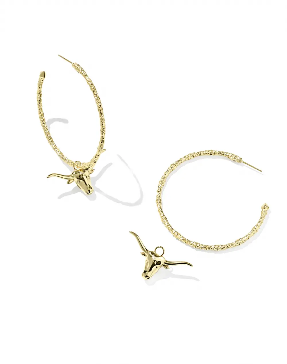 Longhorn Convertible Hoop Earrings
