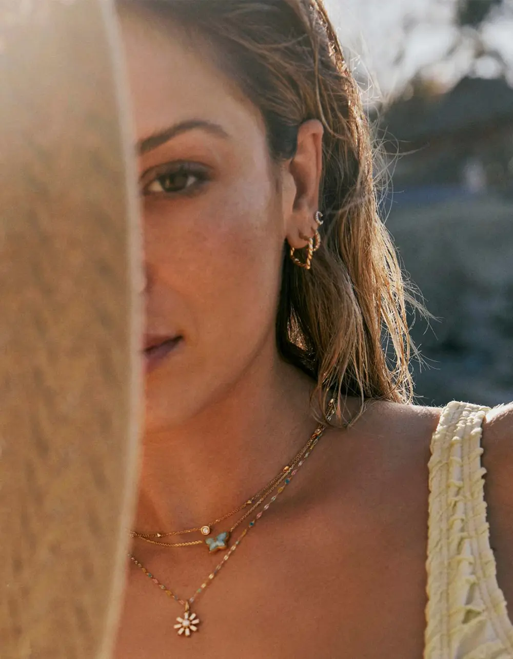 Multicolor Mirror Chain Necklace