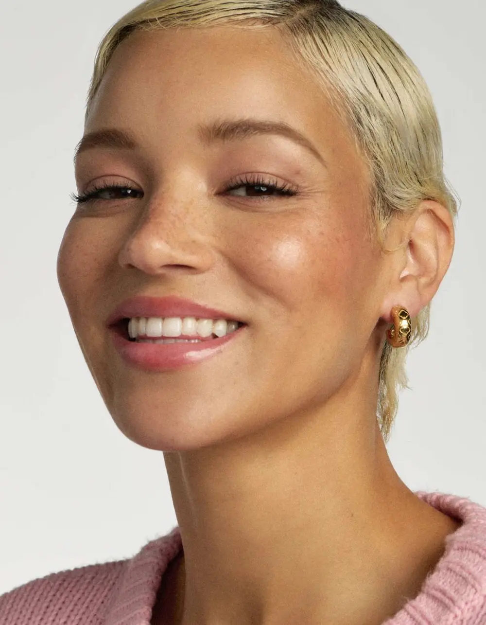 Bold EtchedHuggieEarrings