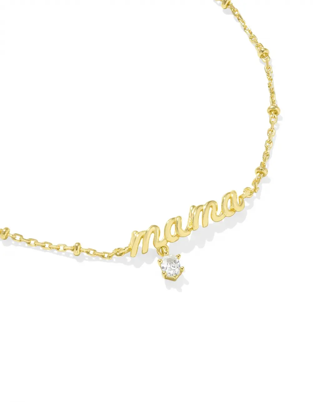 Mama Crystal Delicate Chain Bracelet