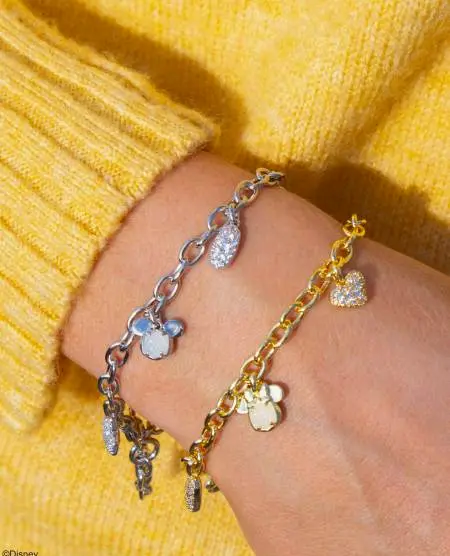 Disney | Kendra Scott Mickey Mouse and Minnie Mouse Charm Bracelet