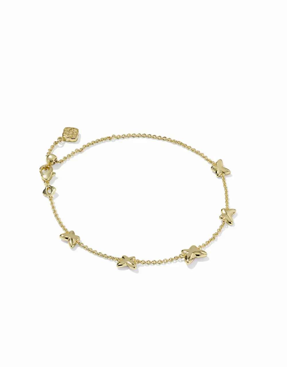 Lillia Butterfly Enamel Delicate Chain Bracelet