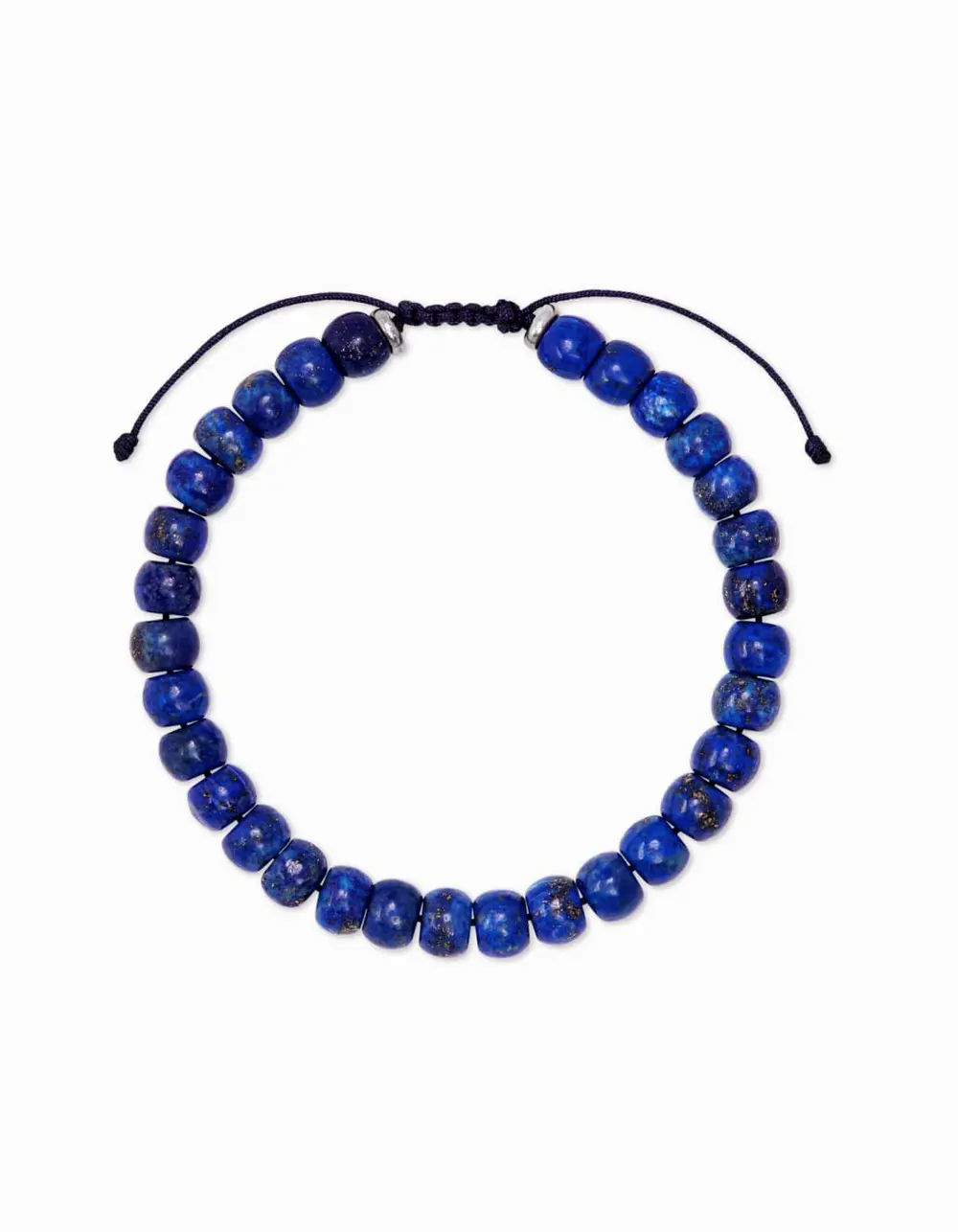 Cade Oxidized Sterling Silver Bracelet in Blue Lapis