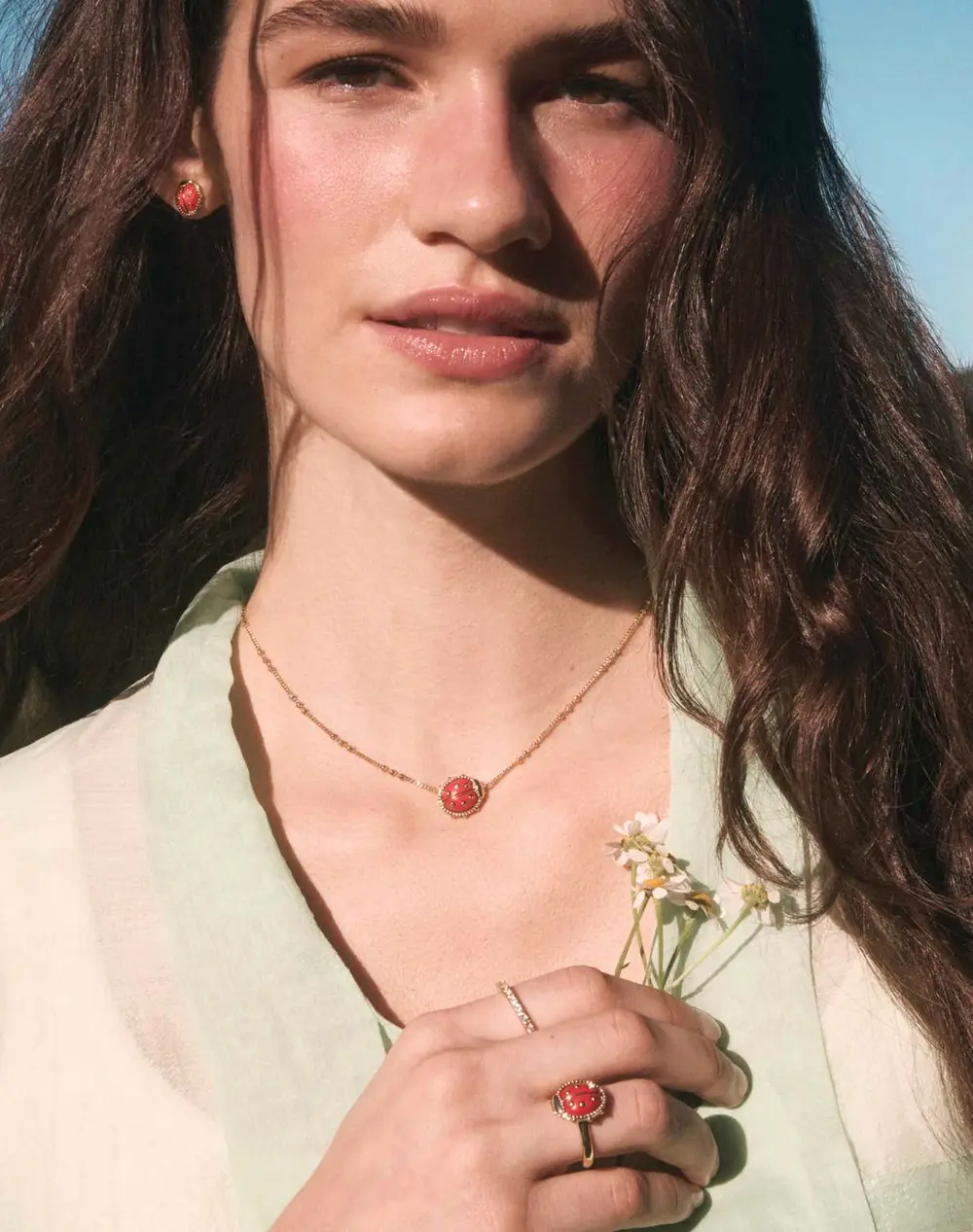 LadybugShort Pendant Necklace