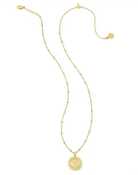 Om Coin Short Pendant Necklace