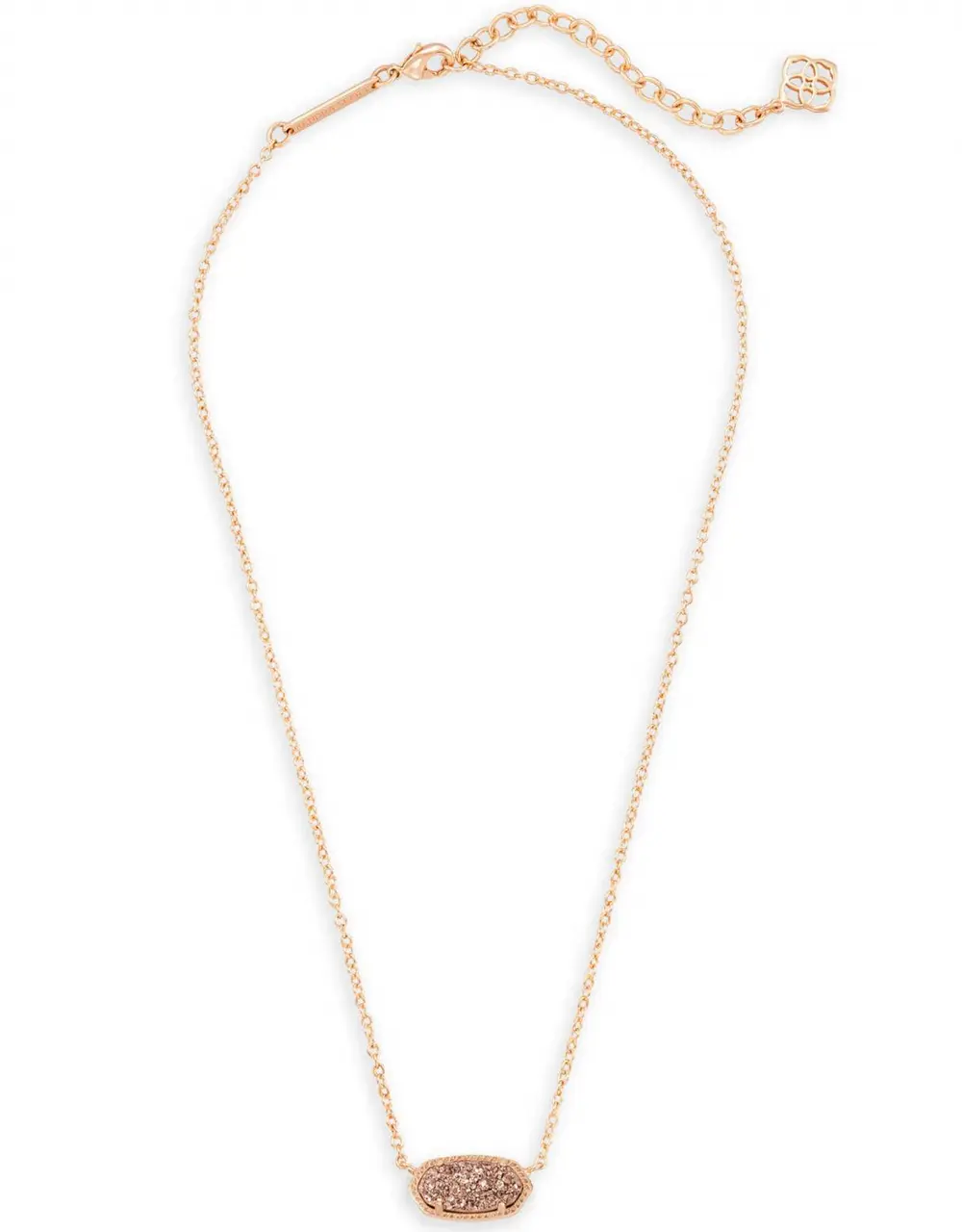 Elisa Pendant Necklace in Rose Gold