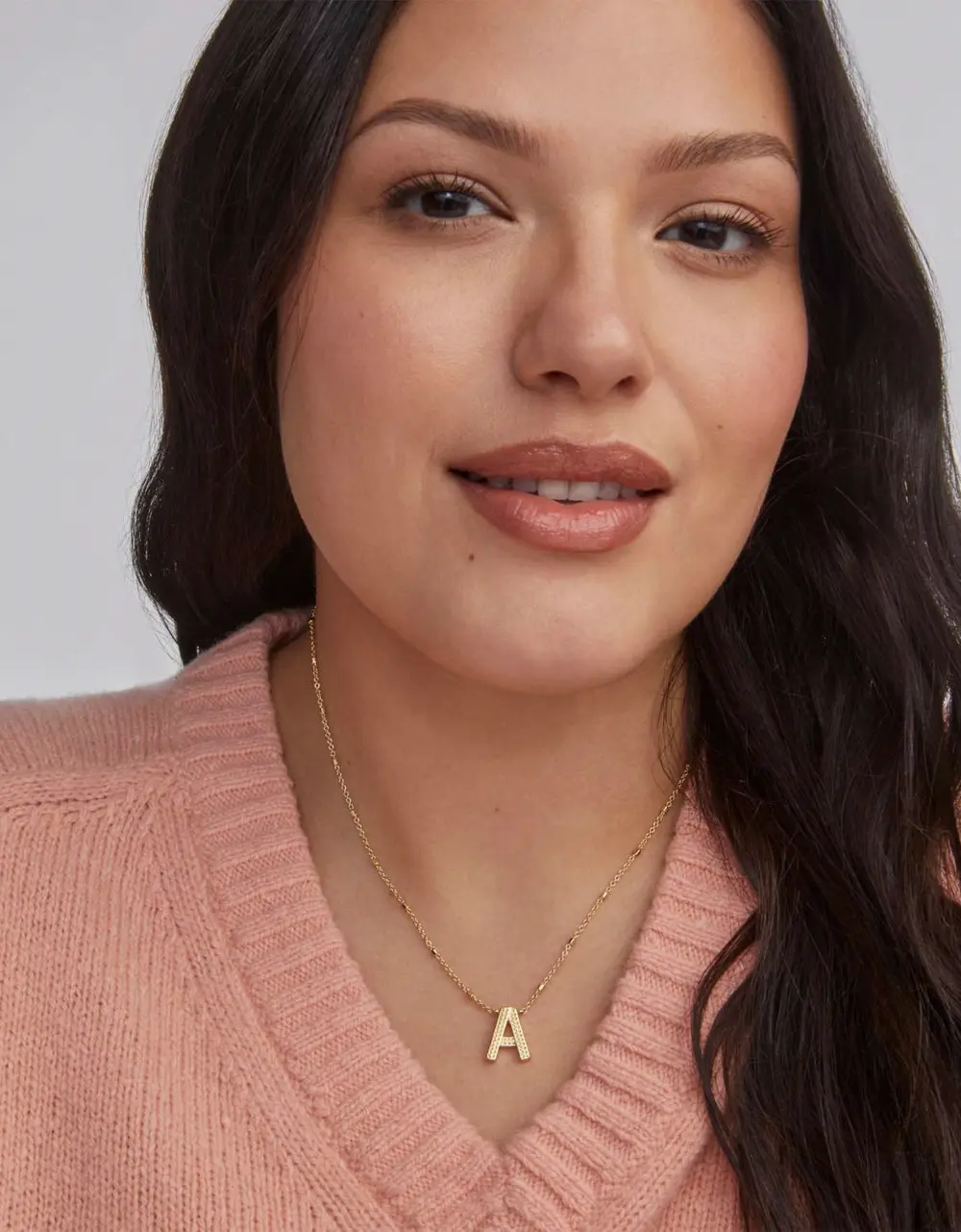 Letter A-Z Pendant Necklace in Gold