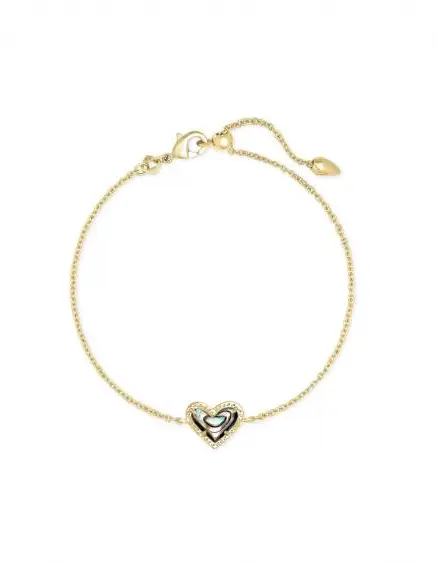 Ari Heart Chain Bracelet in Gold
