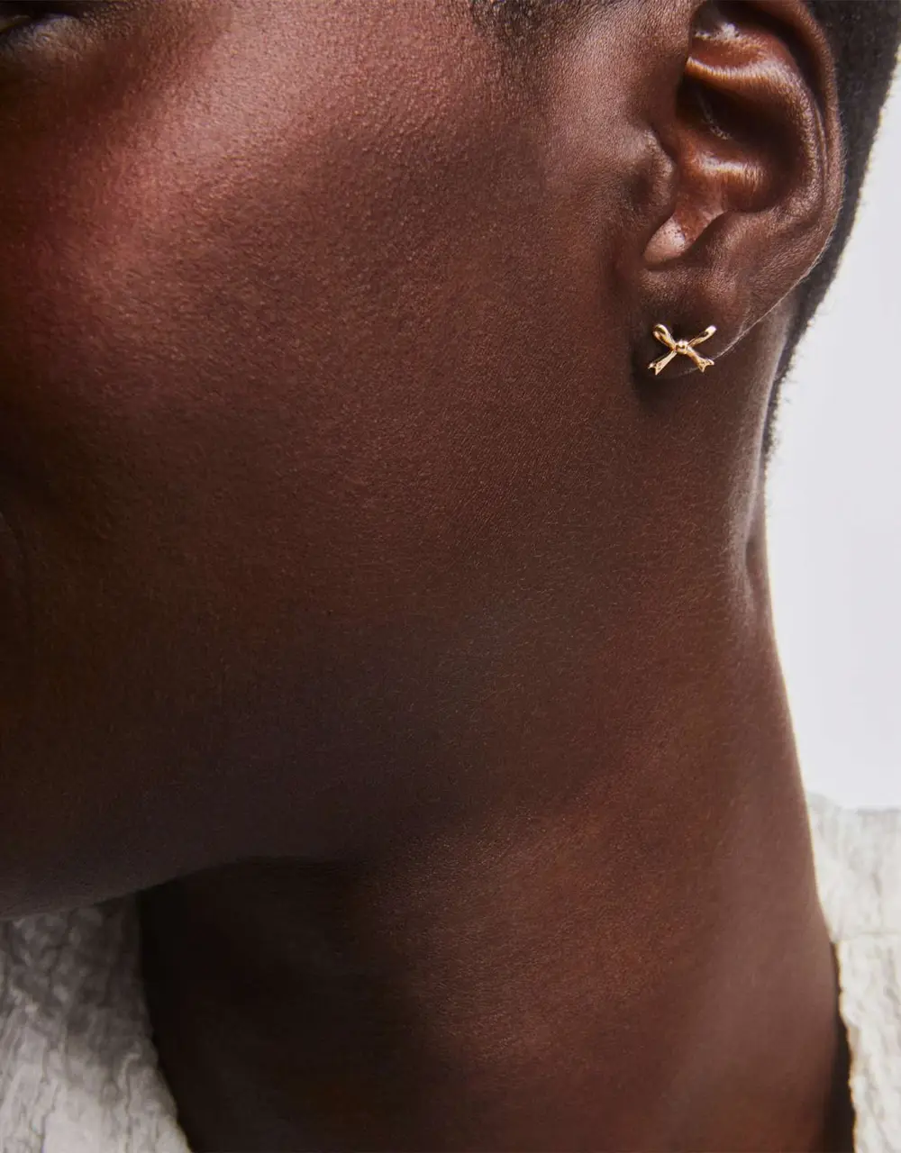 Tiny Bow Stud Earrings