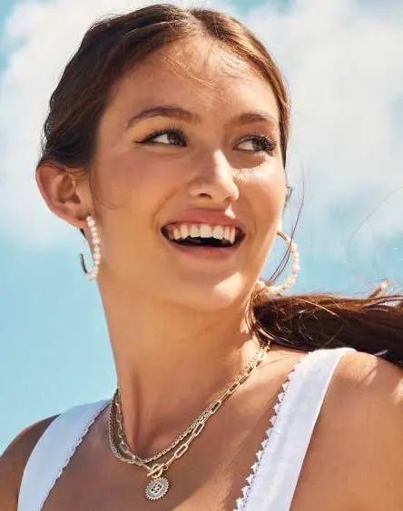 Jovie Beaded Hoop Earrings