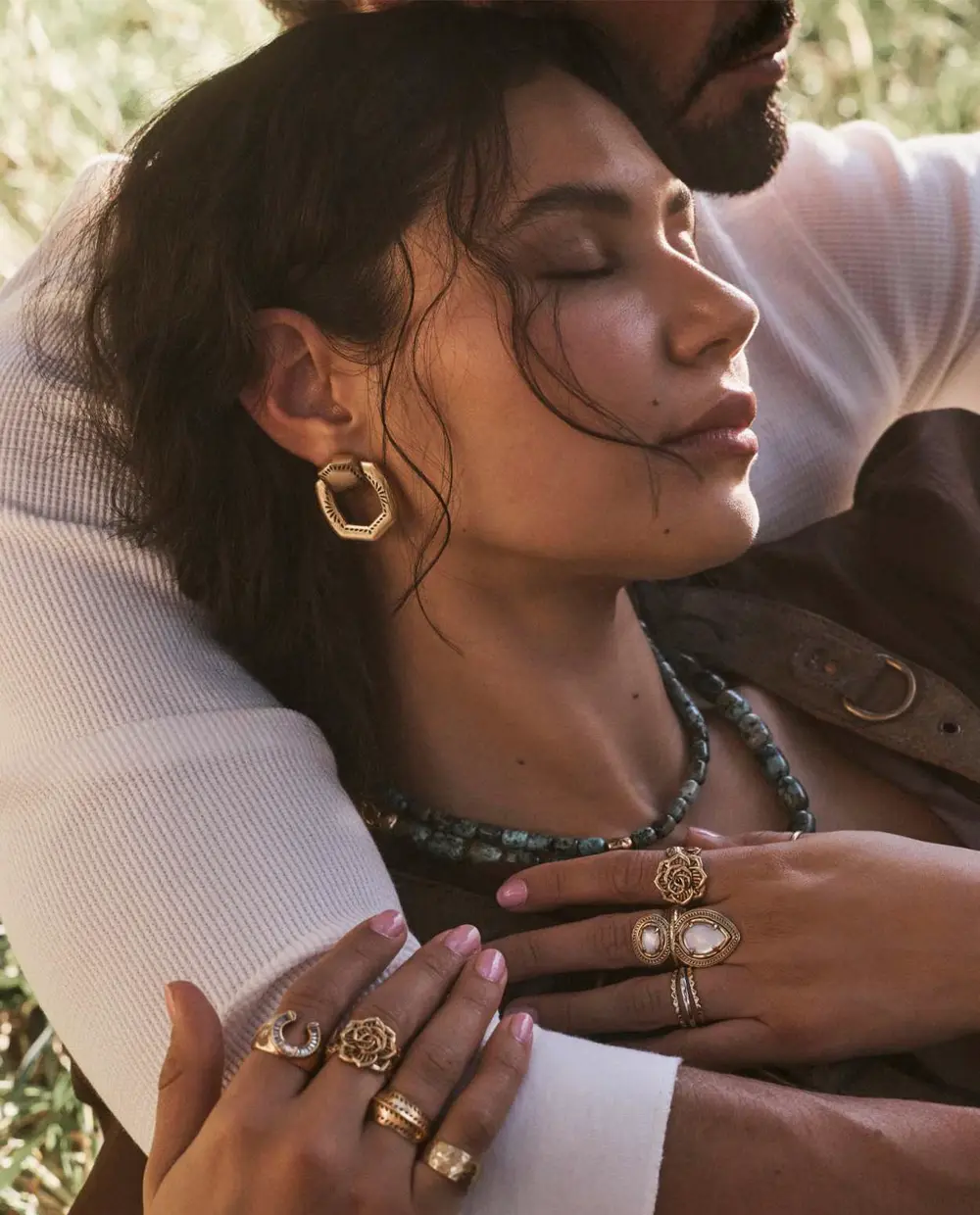 Keziah Etch Frame Band Ring