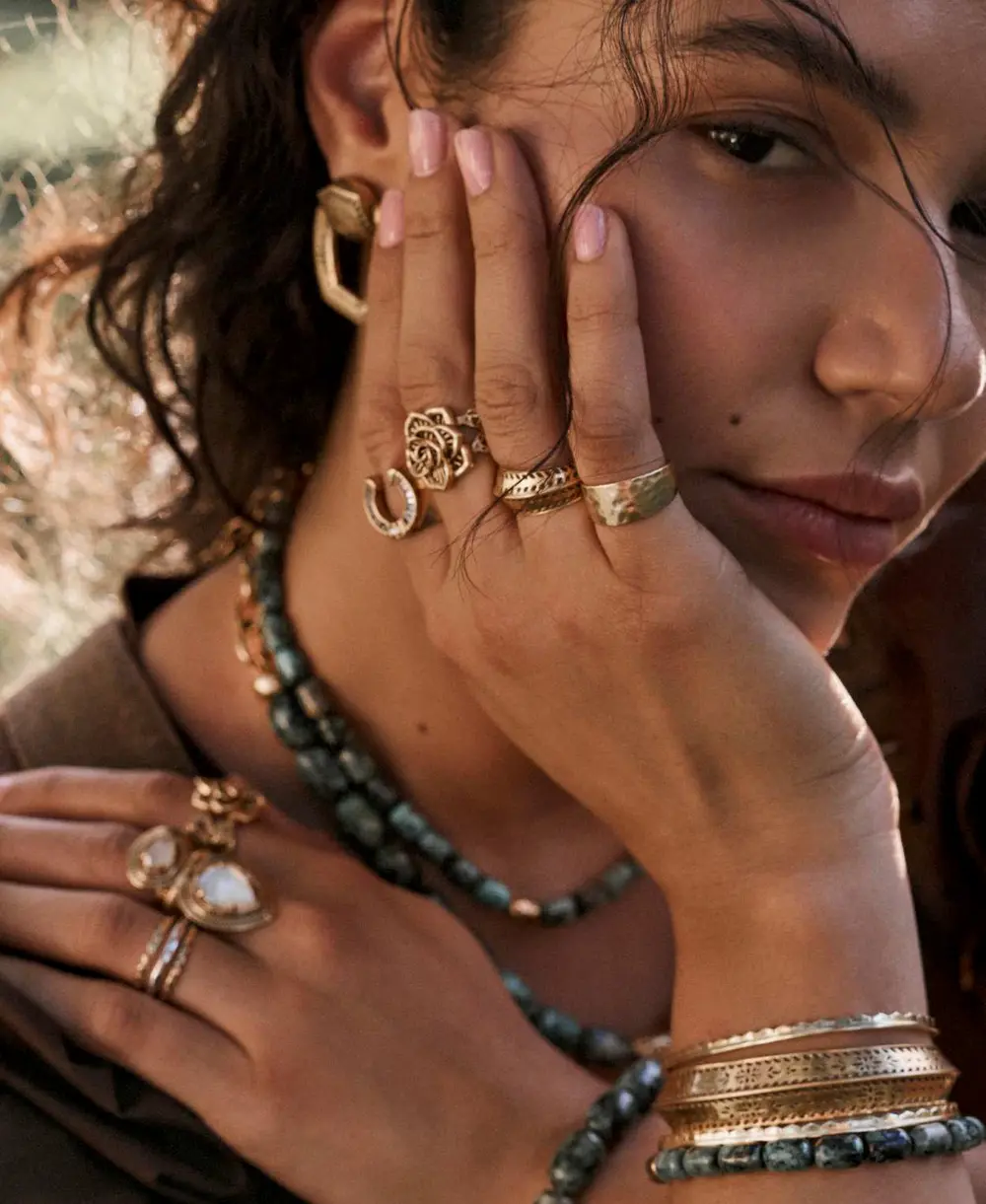 Keziah Etch Frame Band Ring