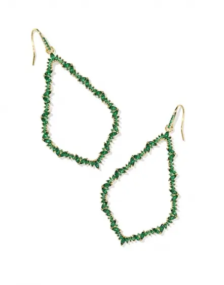 Sophee Crystal Open Frame Earrings