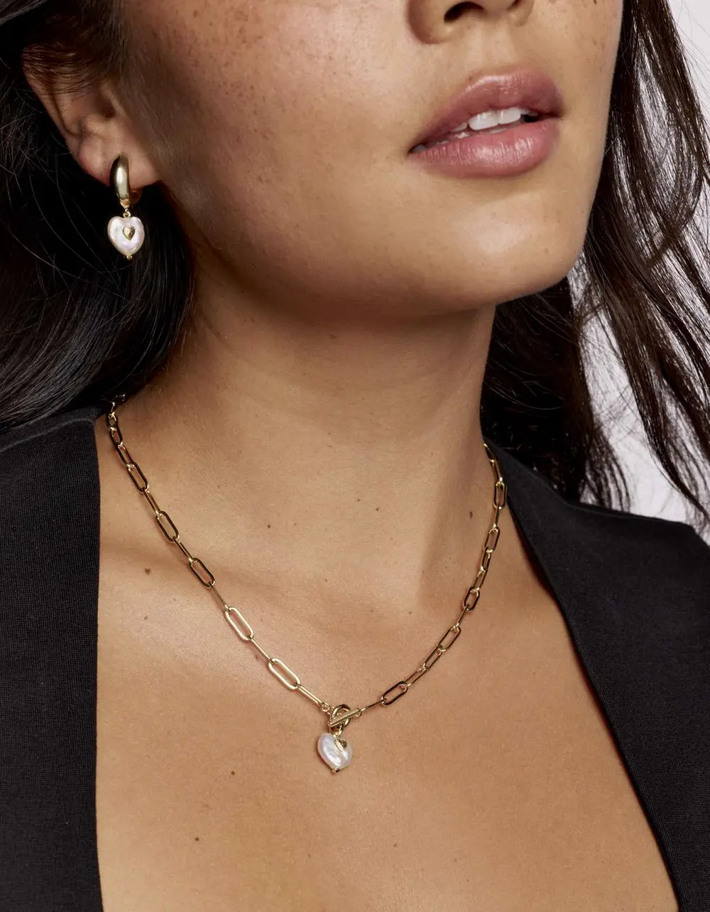 Sasha Heart Link and Chain Necklace