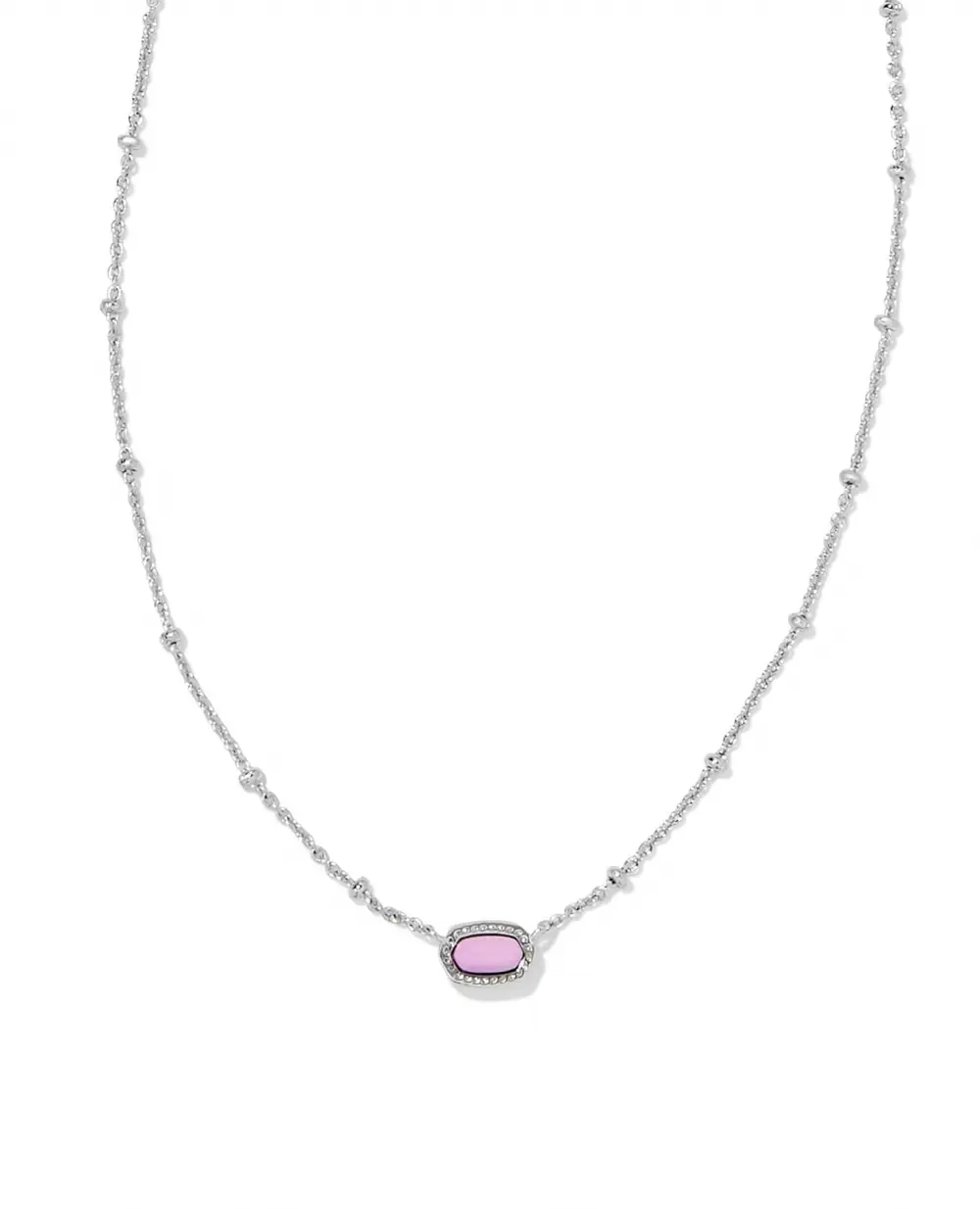 Mini Silver Elisa Satellite Short Pendant Necklace