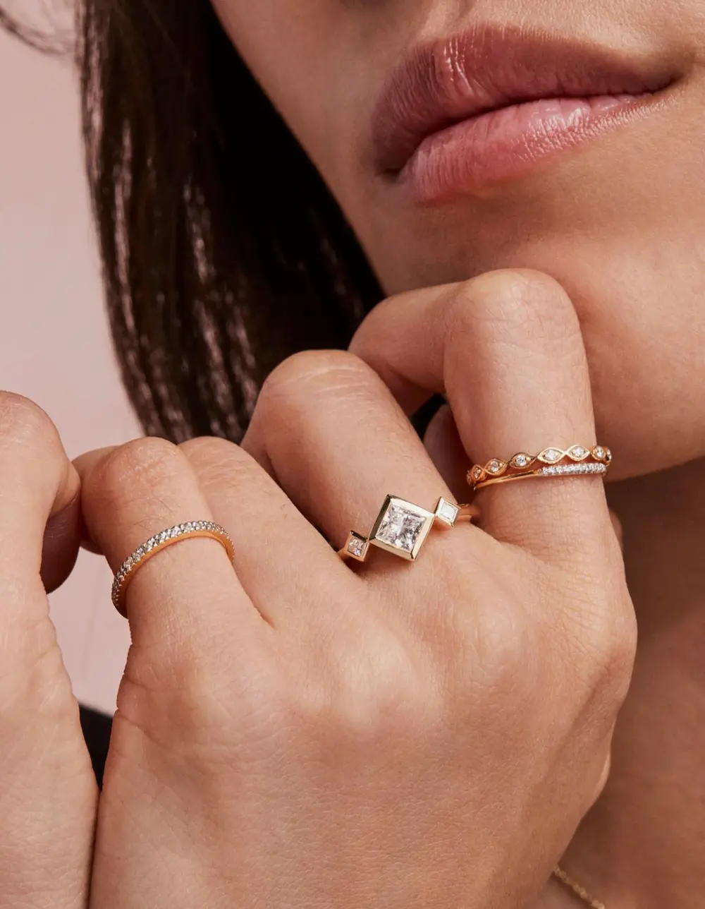 0.85 ct Lab Grown Diamond Michelle Band Ring