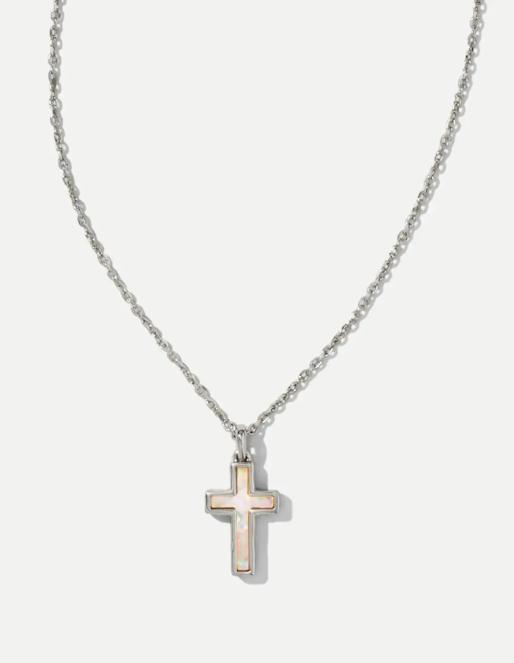 Cross Pendant Necklace in Silver