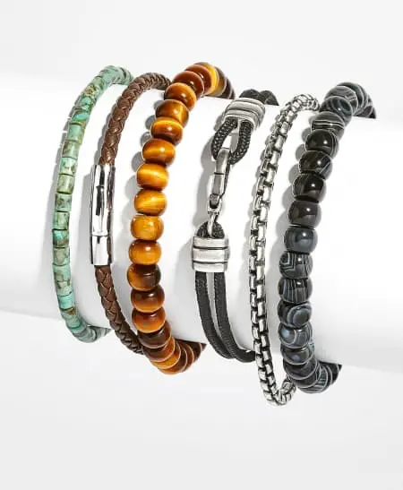 Grey Oxidized Sterling Silver Corded Bracelet