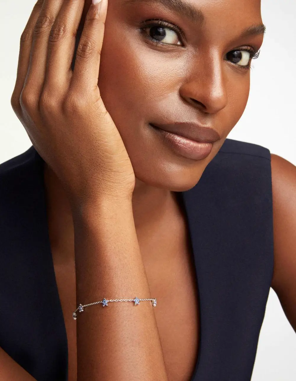 Sierra Star Crystal Delicate Chain Bracelet