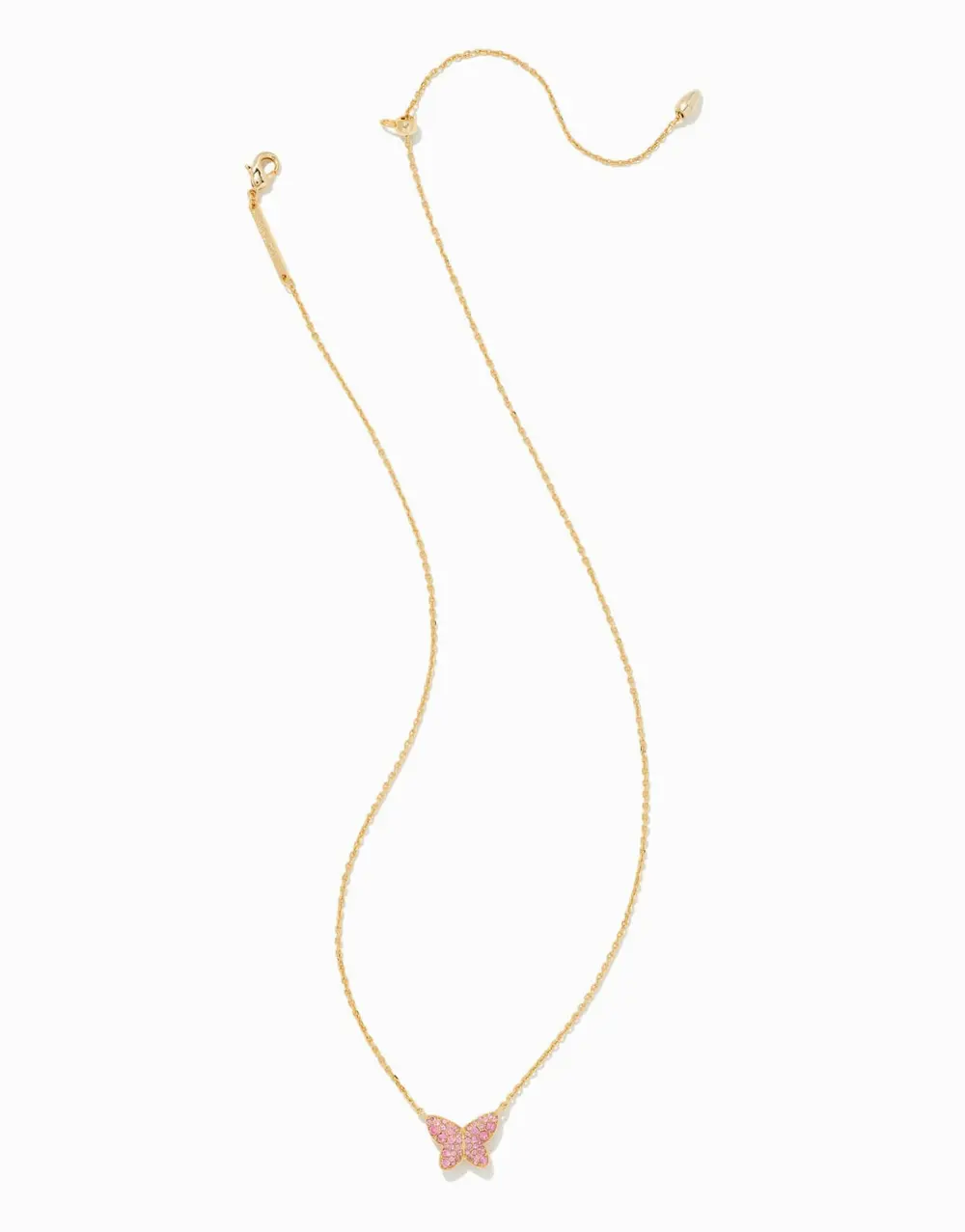 Lillia Butterfly Pendant Necklace in Crystal