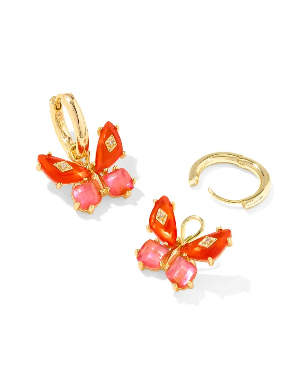 Bianca Butterfly Huggie Earrings