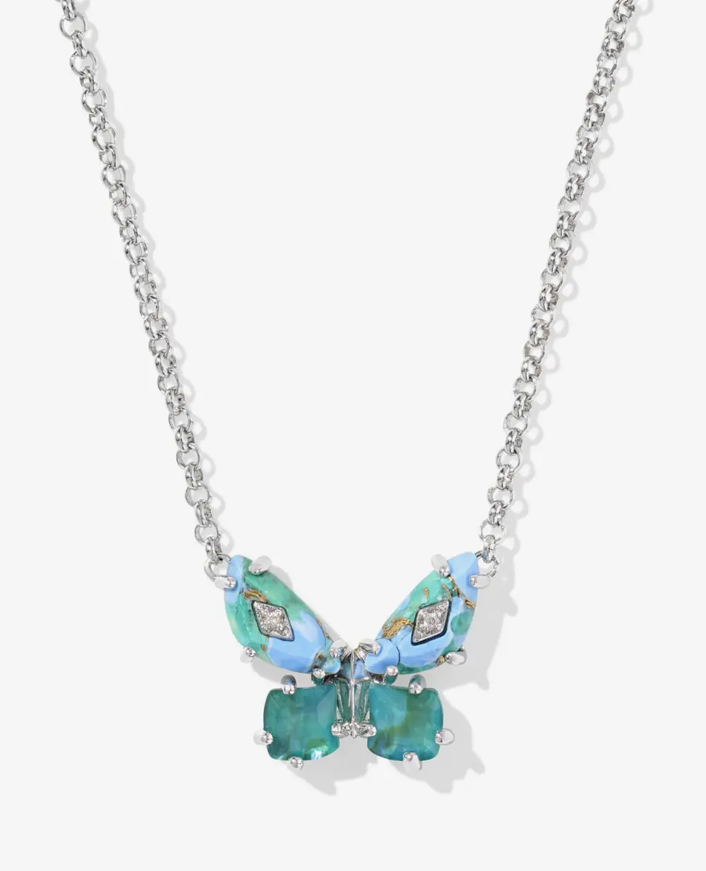 Bianca Butterfly Short Pendant Necklace